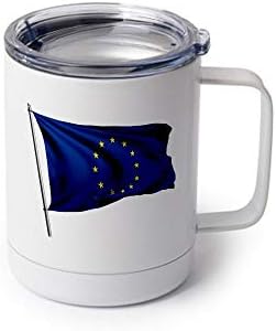 Спортна бутилка ExpressItBest 22 грама - Знаме на Европейския Съюз EU - Много възможности