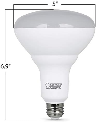 Електрически led лампи Feit BR40, С регулируема яркост, Еквивалент на 65 W, Срок на служба 10 години, 850 Лумена, Цокъл E26, дневна светлина 5000 К, Прожектори, Вградени Отварачки к