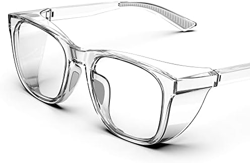 Защитни Очила TOREGE За Мъже, Прозрачни Защитни Очила Със Защита От Замъгляване и Синя Светлина, Устойчиви На Надраскване и За Жени,