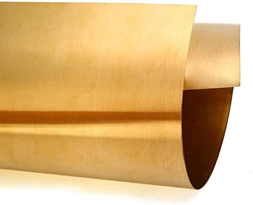 Месинг лист HUILUN Латунная Метална Тонколистовая фолио табела с Дължина 500 мм Месингови плочи (Размер: 1 мм x 200 мм)