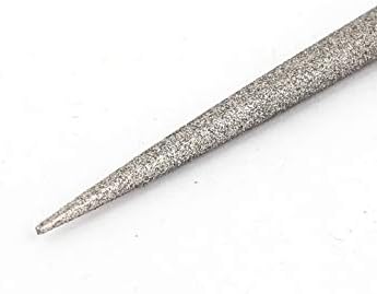 X-DREE 5 мм x 180 мм с Гумена дръжка, напильники с диамант покритие, инструмент 5 бр. (Herramienta de limas recubiertas против diamante