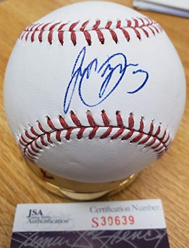 Джедд Дьерко с Автограф от Официалния представител на Мейджър лийг бейзбол JSA