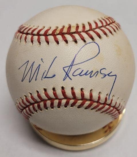 МАЙК Рамзи Роулингс с автограф от Официалния представител на Мейджър лийг бейзбол с бейзболни топки с автографи COA