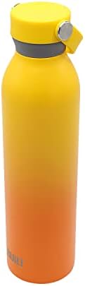 ВГРАДЕНА Бутилка Cascade обем 24 Грама с Двойни Стени от Неръждаема Стомана с Вакуумна изолация и Въртящ се Капак с дръжка, с Жълто-Оранжев цвят Citrus Sunrise Ombre