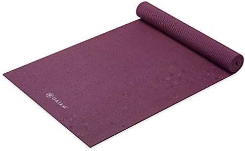 Обикновен килимче за йога Gaiam, Нескользящий подложка за упражнения и фитнес за всички видове йога, пилатес и упражнения на пода