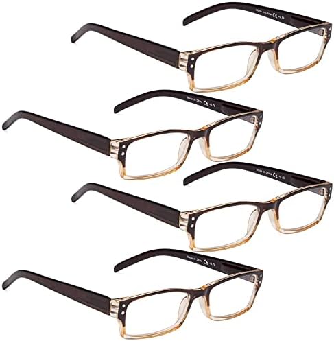 LUR 3 опаковки очила за четене в полукръгла рамка + 4 опаковки класически очила за четене (само 7 двойки ридеров + 2,50)