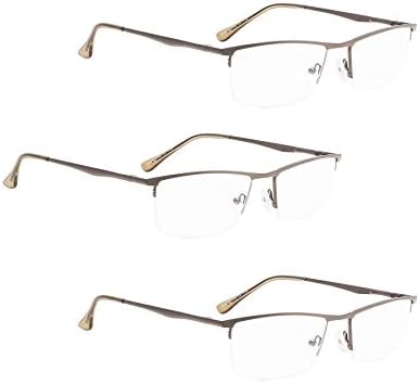 LUR 3 опаковки очила за четене в полукръгла рамка + 4 опаковки класически очила за четене (само 7 двойки ридеров + 2,00)