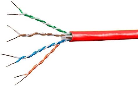 Оптичен кабел Monoprice основа cat6a Ethernet - 1000 фута - Зелено | Мрежа за Интернет-кабел - Плътен, 550 Mhz, UTP, CMR, Чисти гола