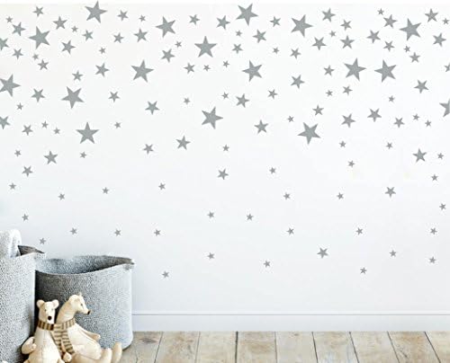 Звездата на Стенно Изкуство, Начало Декор Стикери за Стена за Детска Стая Детски Декоративни Тапети YA343 (Сиво и синьо)