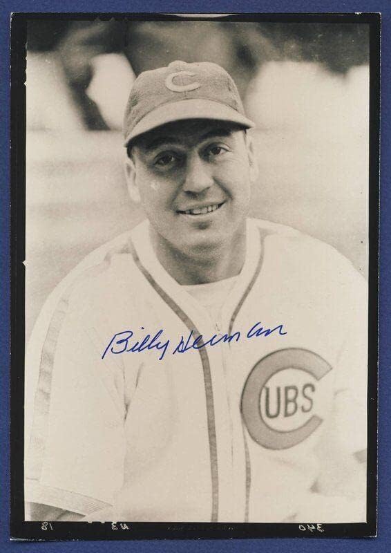 Бебетата Били Херман Подписаха Винтажную снимка на Джордж Бърк 5x7 105002 - Снимки на MLB С автограф