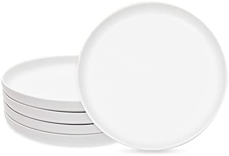 Okuna Outpost Бели Керамични Кът чинии Комплект от 4-те част на порциите чинии (8 инча)