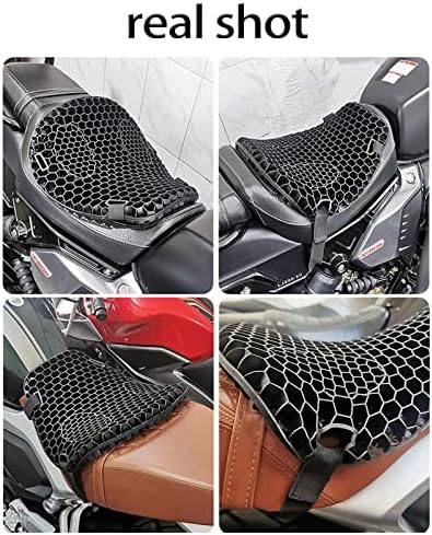 Мотоциклетът 3D cellular амортизирующая възглавница за седалката и калъф за възглавници, куха и дишаща материал Hel сжимающий, не ломающийся,