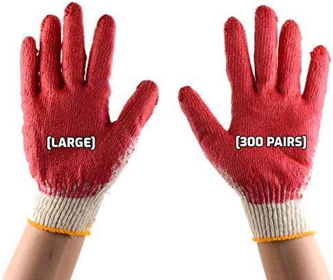 [300 опаковки], Работни ръкавици с нитриловым покритие, импрегнирани с латекс, Работни предпазни ръкавици с хлопчатобумажным покритие