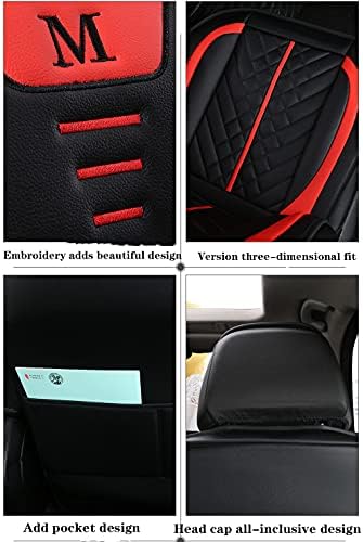 Калъфи за автомобилни седалки с Анимационни Котка от Луксозна изкуствена кожа, Универсална защита на предните и задните седалки на Автомобила,