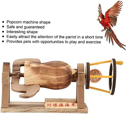 Развивайте своя интелект и физически способности папагал с помощта на нашата интерактивна дървена играчка за катерене и дъвчене папагали
