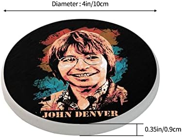 Влакчета Джон Design Theme Denver, Кръгли Подложки за Чаши от Диатомита, Поглъщащ Поставки за Напитки за Журнального за Маса, аксесоари
