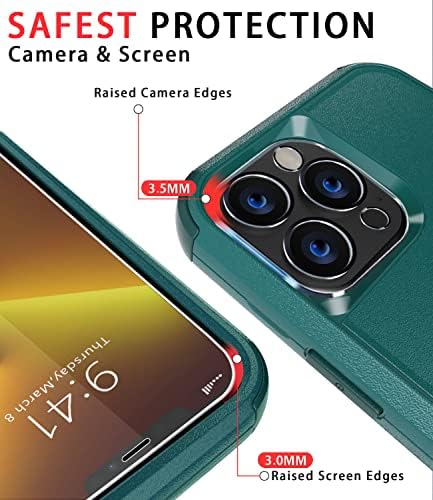 Калъф Diverbox за iPhone 13 Pro Max [устойчив на удари] [Защита от падане] [Защитен слой от закалено стъкло + Защита на обектива на камерата],