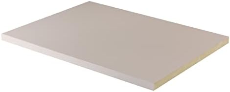 Бели рафтове за шкафове от меламин с дебелина 1/2 инча, Изработени по поръчка, изрязани по размер. (Дълбочина 6' х дължина 27)