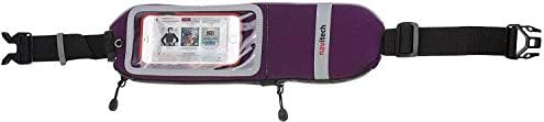 Водоустойчив колан за джогинг Navitech Purple за вашия мобилен телефон е Съвместим с LG V50 ThinQ 5G