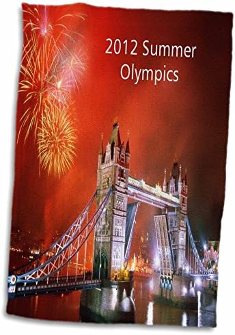 3дРоуз Лондон Бридж Ниттайм С Олимпийските игри 2012, n Фойерверки - Кърпи (twl-54154-1)