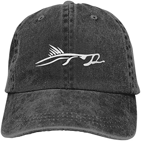 Snook Fish Fishingunisex Реколта Выстиранная Потертая бейзболна шапка от кепър лента през С Регулируема папиной шапка в Черен цвят