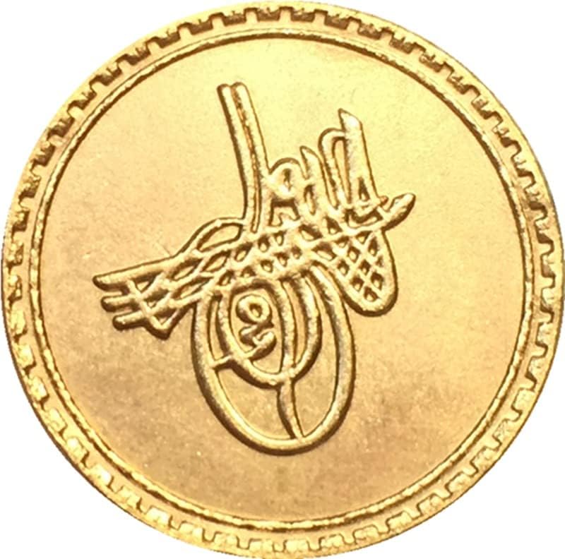 Монети от Чиста Мед С Gilding, Антични Сребърни Доларови Монети, Египетски монети 1703 Г., Събирането на Занаятите
