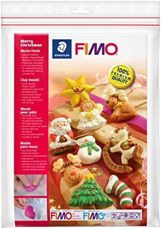 Глинена форма FIMO весела Коледа, Бял