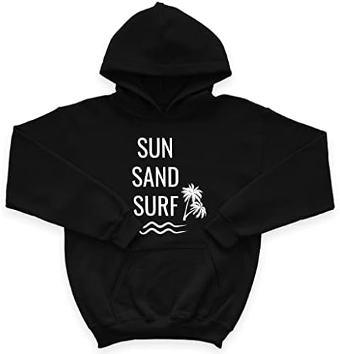 Детска hoody от порести руно Sun, Sand Surf - Плажната Детска hoody - Годишната hoody за деца