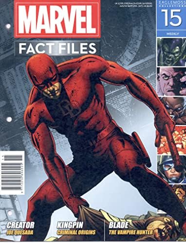 Файлове факти Marvel 15 VF / NM; комикс Eaglemoss | Daredevil