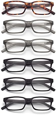 Мъжки слънчеви очила за четене Increbill с кутия пролетта панти, очила за четене в правоъгълна рамка, компютърни очила с прозрачни лещи