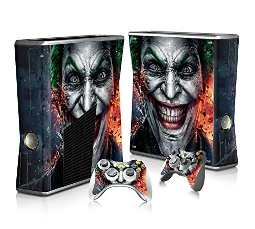 В магазина Лъки Store нова vinyl стикер Joker за игралната конзола XBOX 360 Slim и 2 кожи контролер