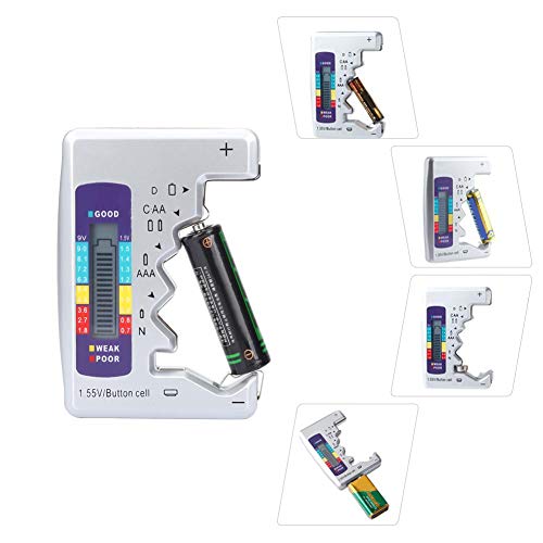 Дигитален Тестер за зареждане на батерията, Универсален Тестер за зареждане на батерията C AA AAA D N 9V 1,5 V Бутон на Клетка, 3 Вида