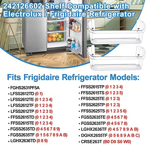[2] на УСЪВЪРШЕНСТВАНЕ на срока за вратите на хладилника 242126602 За подмяна на лавици на вратата на хладилника Frigidaire Резервни