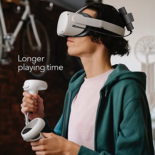 Комплект Wasserstein - Поставка за виртуална слушалки и захранване, съвместим с Oculus Quest 2