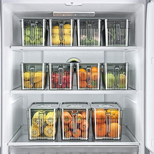 Специална кутия за съхранение на ZINPAR за кухненски хладилник с дръжка, кутия за съхранение на пресни продукти, довършителни артефакт