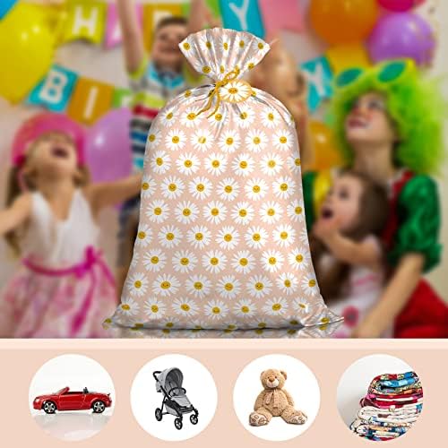 Голям Пластмасов Подарък пакет Loveinside Jumbo, Найлонова торбичка с цветен дизайн, биркой и вратовръзка за рождения Ден, Ден на майката,