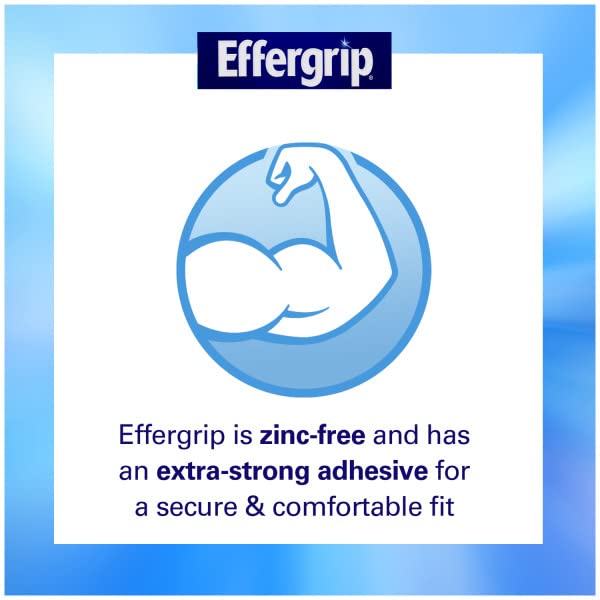 Крем-адгезив за зъбни протези Effergrip, Сверхсильная удерживающая способност, 2,5 грама. (Опаковка от 2 броя)