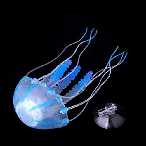 PULABO Практичен дизайн и издръжливост За създаване на Аквариуми с Рибки Декориране на Аксесоари за Украса-флуоресцентни Изкуствени медуза