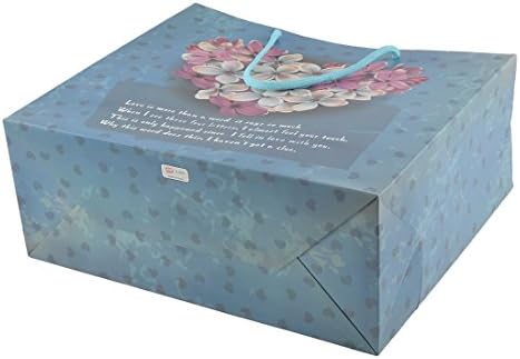 Ruilogod Хартиени цветя модел от дрехи за рожден ден подарък чанта седалките на притежателя 6 бр. синьо (id: 9b2 8c3 bed e82 33f
