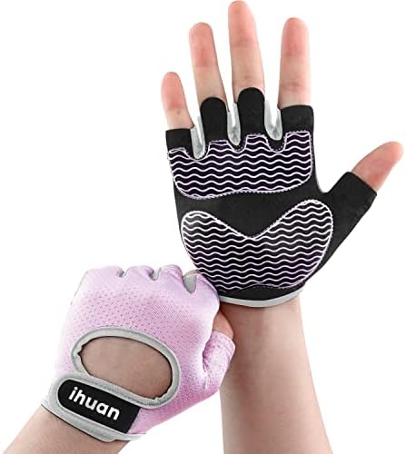 ihuan Леки, Дишащи Ръкавици за тренировки - Ръкавици за фитнес зала със защитата на Дланите | Подобряване на Сцепление Ръкавици за Вдигане