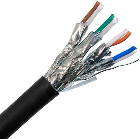 Primus Кабел Оптичен кабел Ethernet CAT7, 10G За помещения / за улица С Двойно Екраниран хлебна Мед S / FTP, 23 AWG 1000FT