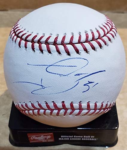 Официален Представител на Мейджър лийг бейзбол ДЖОНИ ГОМЕС с Автограф - Бейзболни топки с Автографи