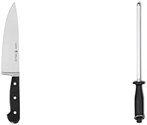8-Инчов Нож на Главния готвач HENCKELS и 8-инчов Инструмент За Заточване