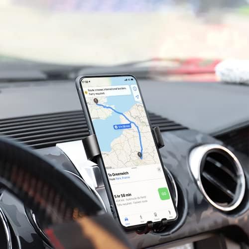 Кола за мобилен телефон KUCOK Подходящ за Ford Mustang 2015-2022, Планина за телефон на арматурното табло на автомобила, Регулираща се