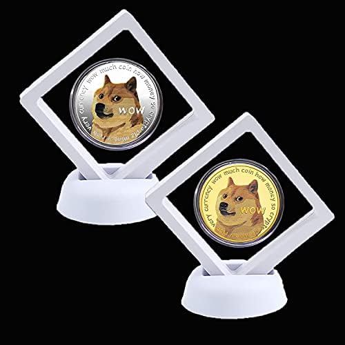 Generl 2 БР-1 унция Възпоменателна Монета Dogecoin 2021 г., Позлатен, сребърно покритие, Колекционерски монети Dogecoin Ограничена серия,