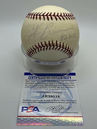 Глен Браммер Сейнт Луис Кардиналс Подписа Автограф на Официалния бейзболен PSA DNA - Бейзболни топки С Автографи