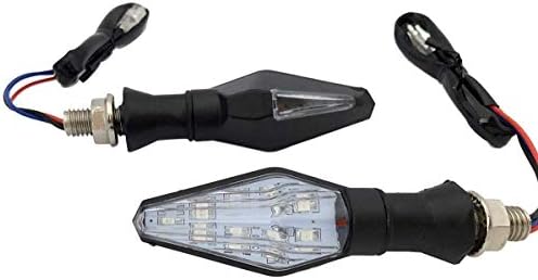 MotorToGo Черна Поредната Лампа Насоки на Завоя Led Мигачи Светлини Индикатори, Съвместими за 2003 Buell Светкавица