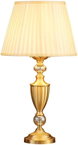Нощна Настолна лампа от Мед, Спалня, Сватбен салон в стил ретро, Хол в Европейски стил, Ъглов диван, Няколко лампи (Цвят: Бутон превключвател,