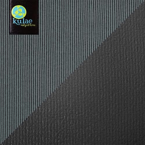 Kulae Elite Hybrid 5 мм - Нескользящий, екологично чист Разход на постелката за йога с кърпа за всички видове йога, пилатес и фитнес,