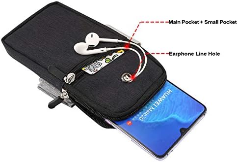 Чанта за мобилен телефон, спортна превръзка от неопрен за джогинг, съвместима с iPhone 11, 11 Pro, 11 Pro Max, съвместима с Galaxy s20